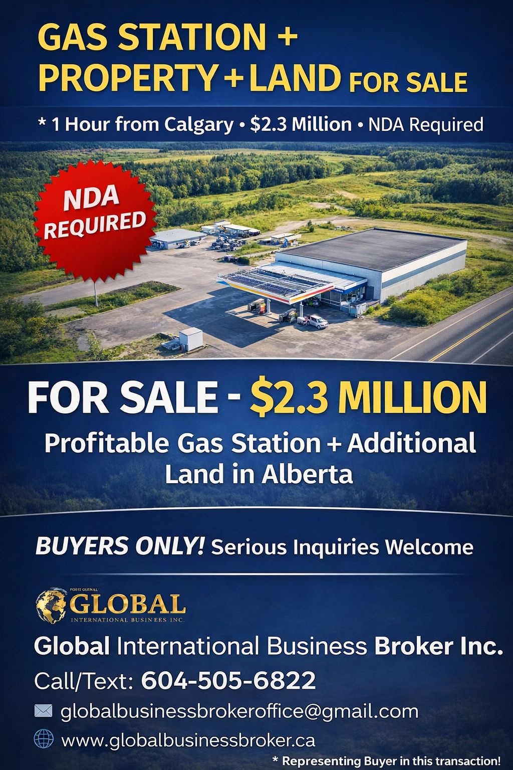 Gas Station + Property + Land Investment